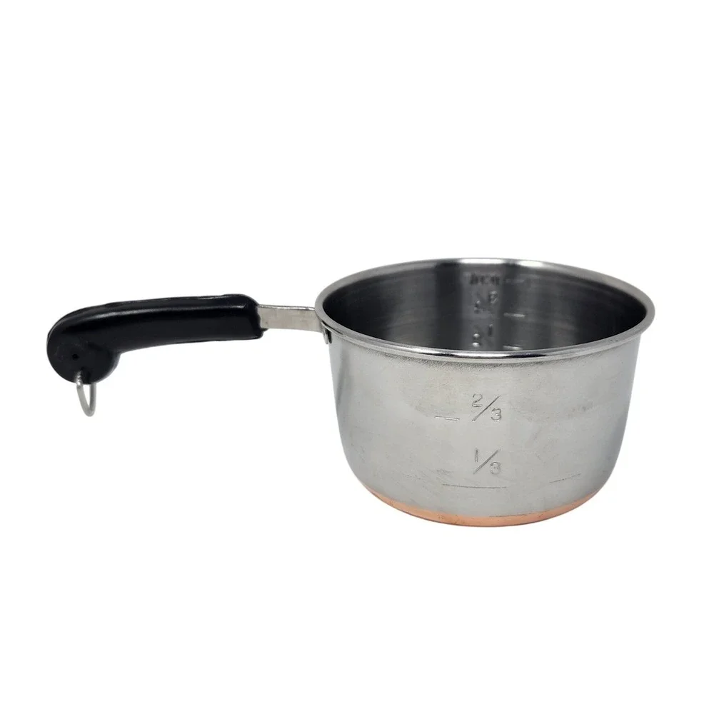 Vintage Copper Bottom Pan‎ 1 cup Measuring Cup